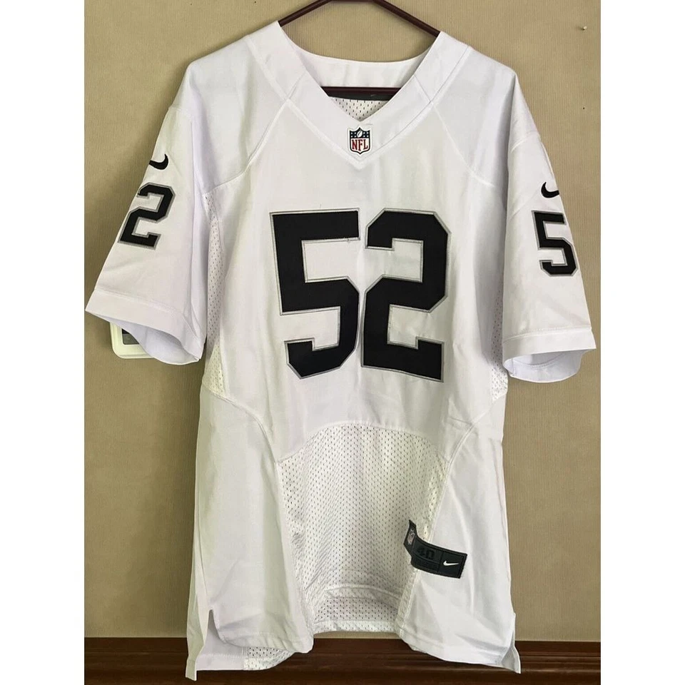 Camiseta Oakland Raiders Khalil Mack Nike NFL Blanca Auténtica Talla M Mediana Foto 1 de 4