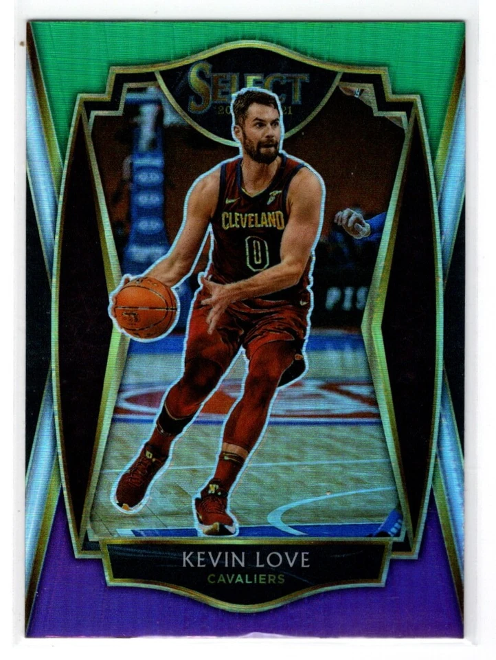 Kevin Love Cavs 2020-21 Panini Select verde púrpura Prizm #104 Premier Foto 1 de 1