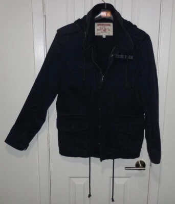 Chaqueta militar True Religion para hombre azul oscuro WORLD TOUR 2002 vintage talla L Foto 1 de 4