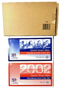 2002 US Mint Uncirculated Set 20 coins w/original government packaging and COA. - Picture 1 of 5