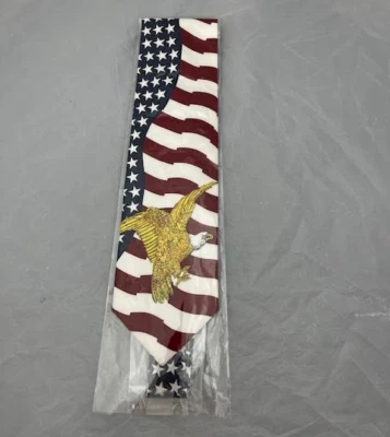 C J Andrews 男式领带美国鹰爱国美国星条选举 - 全新 — 第 1/4 张图片