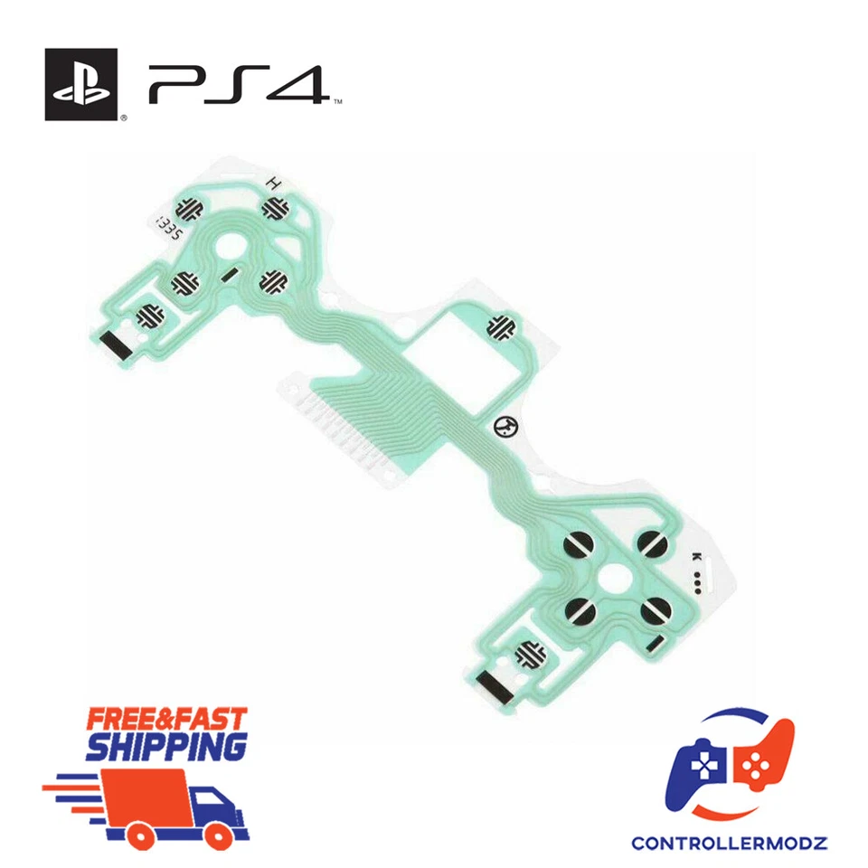 CUSTOMCONTROLLERMODZ Conductive Film Buttons Repair Part for PS4 V1 Controller JDM 001 011 020