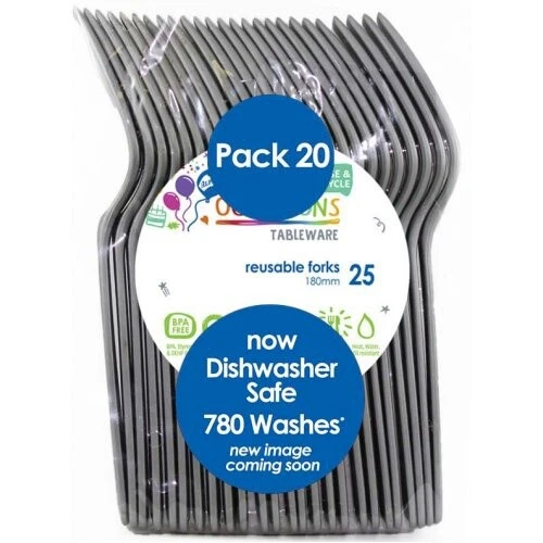 Plastic Forks Silver Pack of 20 - image 1 of 1