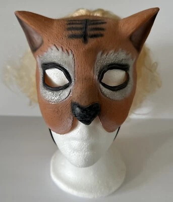 Cat Mask Halloween Blonde Hair Attached Very Unique - Image 1 of 4
