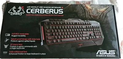 ASUS Cerberus Tastiera Gaming - Nero Layout Italiano - Immagine 1 di 2