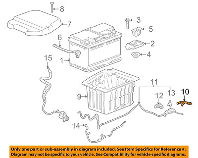 Cable negativo a batería GM OEM 25936860 Foto 1 de 2