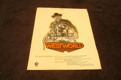 WESTWORLD 1973 Oscar ad Yul Brynner as Gunslinger, A TOUCH OF CLASS George Segal - Изображение 1 из 3