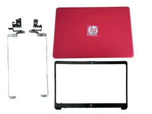 NEW HP 15-dw1xxx 15t-dw 15-dw1081wm M03725-001 LCD Back Cover + Hinges + Bezel - Picture 1 of 6