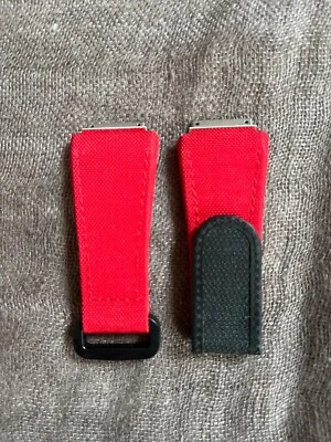 Correa/banda roja de cuero y tela Richard Mille 30S Foto 1 de 4