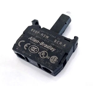 Allen Bradley 800F-N3W White LED Lamp Module Contact Block - New - Picture 1 of 2
