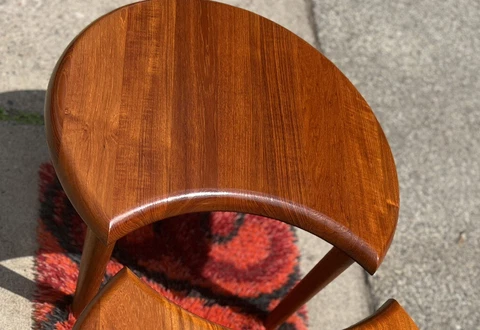 Danish Solid Teak Coffee Table Niels Bach Randers Møbelfabrik 2 Available Cover