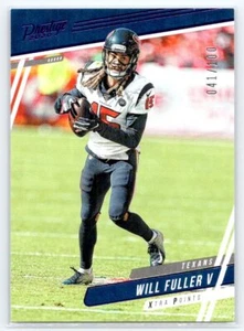 Will Fuller V 2020 Panini Prestige #/100 Xtra Points Purple #186 - Picture 1 of 2