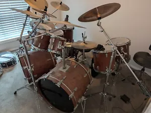 Sonor Signature Series African Bubinga Satin Veneer 9 Piece Drum Kit - Picture 1 of 3