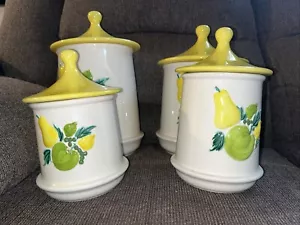 Vintage Retro Obstkanister 4er Set mit Deckel - Bild 1 von 24