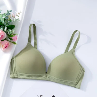Sujetador Bralette de Pecho Plano para Mujer Inalámbrico Latón Forrado con Luz Ocio Niñas Foto 1 de 4