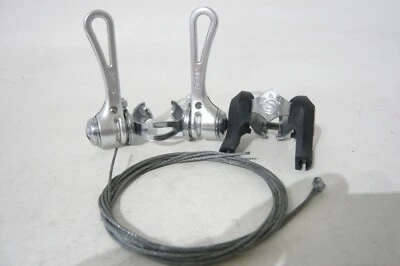 Simplex 1984 SLJ 5057 retro friction downtube clip-on shift levers & cable guide - Image 1 of 4