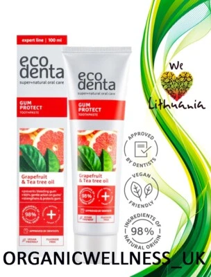 BIOK LAB ECODENTA Gum protection Toothpaste TEA TREE + GRAPEFRUIT OIL 100ml.