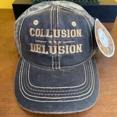 COLLUSION DELIUSION REAL ÁRBOL EXTRA GORRA SOMBRERO CAMUFLAJE BORDADO TRUMP 2024 Foto 1 de 4