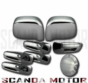 Dodge Ram 02-08 Chrome Mirror Door Handle Tailgate Gas Tank Cover 2 Keyholes - Picture 1 of 1