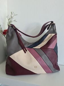 Radley Oxleas Leather  Hobo Slouchy Shoulder Tote Patchwork Large 
