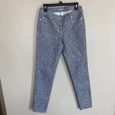 Pantalones de espiga J McLaughlin para mujer 4 tiro medio pierna recta cremallera bolsillos mosca Foto 1 de 4