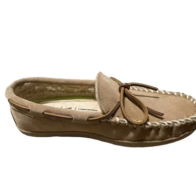 Chinelos Mocassim Florsheim Unissex Tamanho 8 Homestead Comfortech Ortholite Camurça NOVO - Imagem 1 de 4