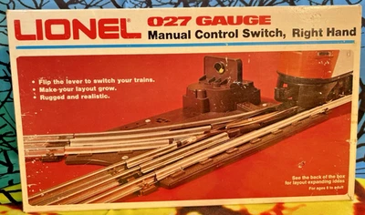 Vintage Lionel Right Hand Manual Control Switch 027 Gauge Train 6-5022 with Box - Image 1 of 4