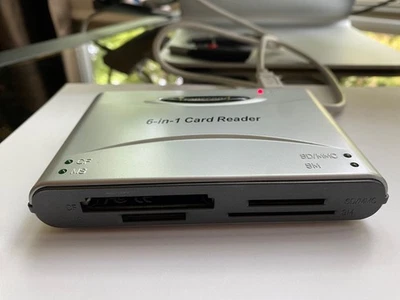 Excellent Condition Transcend 6-in-1 card reader + ~3ft USB Type-B cable - Image 1 of 4