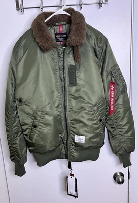Chaqueta de vuelo Alpha Industries B-15 Mod Sage mediana Foto 1 de 4