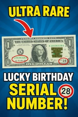 ULTRA RARE Lucky Birthday Dollar Bill - October 3rd 1963 - - Image 1 of 3