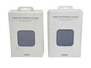Lot of 2 Samsung Super Fast Wireless Charger (Max 15W) With Power Adapter - Picture 1 of 6