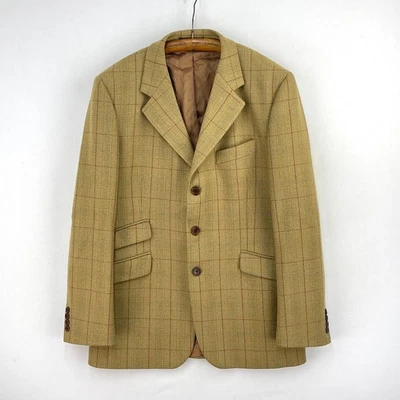 Barbour Squires Tweed Jacket Mens 42R Brown Shooting Hunting Hacking Blazer - Image 1 of 4