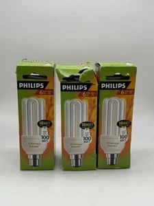 3x Philips 18 Watt (100w)Genie, Energy Saving Light Bulbs, Long Life - Picture 1 of 3