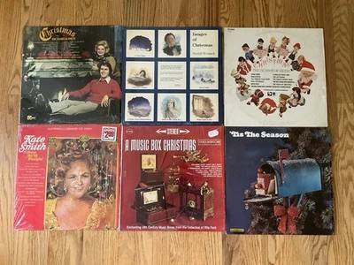 Lot OF 6 VINTAGE CHRISTMAS HOLIDAY LPs VARIOUS ARTISTS EX to NM All in Shrink #3 - Image 1 of 4