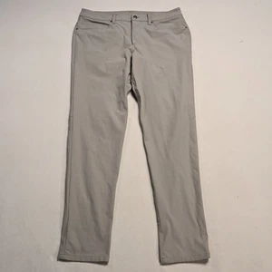 Lululemon ABC Pants Mens 33x30 5 Pocket Warpstreme Khaki Beige Stretch - Picture 1 of 14