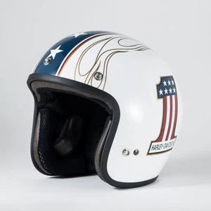 Harley Davidson 3/4 Genuine Arai Helmet Number 1 Flare Size L Made in Japan - Picture 1 of 5