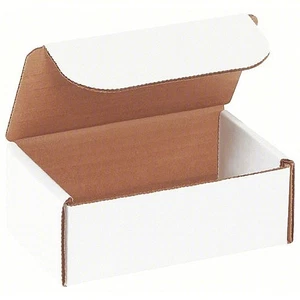 50 White Corrugated Shipping Mailer Boxes 5x3x2 Packing Cartons Small Bulk Box - Picture 1 of 2