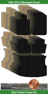 Juego de alfombrillas Ultimat personalizadas para Volkswagen Passat 2006-2010 (5 piezas) #10E6 Foto 1 de 4
