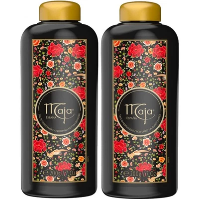 Polvo de talco perfumado Maja, 7,0 oz, 2 botellas Foto 1 de 3