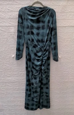 Nuevo Maxi Vestido Suboo Shibori Manga Larga Acanalado Talla M Foto 1 de 4