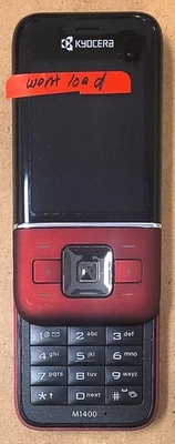 Teléfono celular deslizante Kyocera Laylo M1400 - rojo y negro (CDMA) muy raro Foto 1 de 2