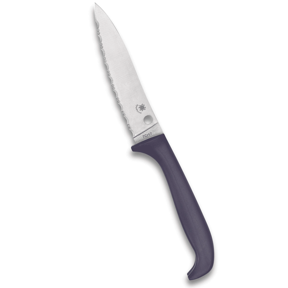 Cuchillo de cocina Spyderco contador cachorro con mango púrpura - SpyderEdge - K20SPR Foto 1 de 1