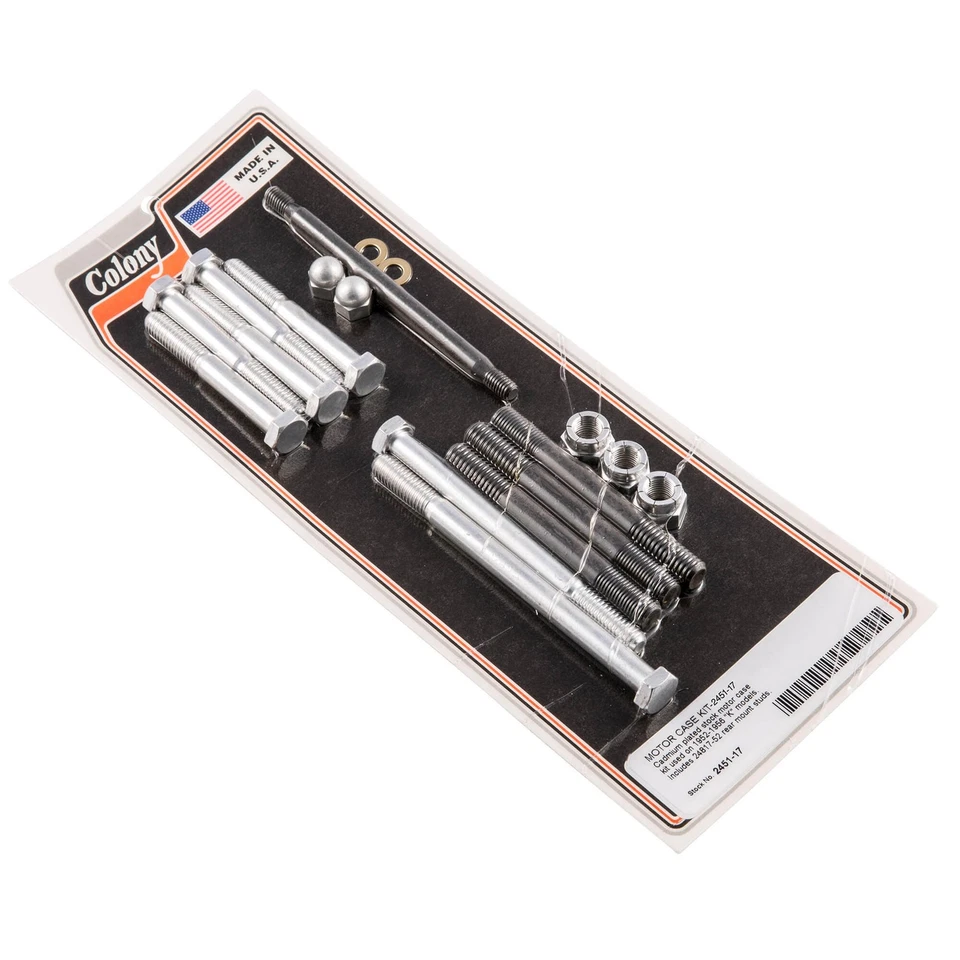 #2451-17 Kit de caja de motor CAD Harley Davidson modelo K 1952-56 hecho en EE. UU. Colony Mach Foto 1 de 1