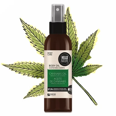 Skin oil face body oil hemp oil cannabis body care natural cosmetics organic vegan - Image 1 of 4
