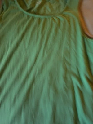 JILL PIMA ALGODÓN ELÁSTICO TANK-GRANDE-VERDE PAPAYA Foto 1 de 4