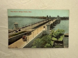 West Boston Bridge Boston Massachusetts um 1911 Postkarte - Bild 1 von 2