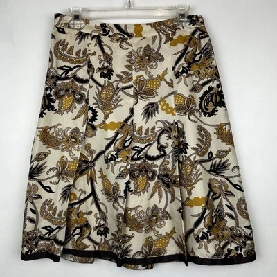 Saia Vintage Feminina 4 Seda Flare Joelho Plissado Dinheiro Antigo Lindas Senhoras Que Almoçam - Imagem 1 de 4