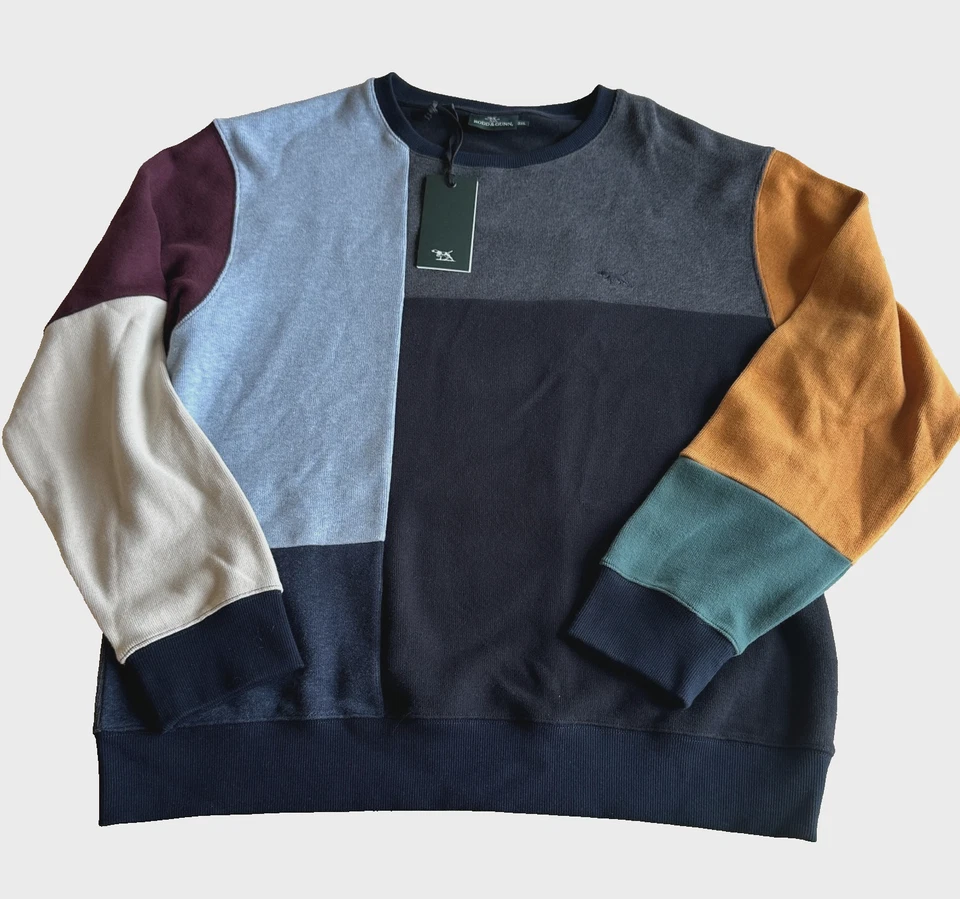 Suéter masculino Rodd & Gunn algodão australiano gola redonda, XXL, 2XL, novo com etiquetas - Imagem 1 de 4