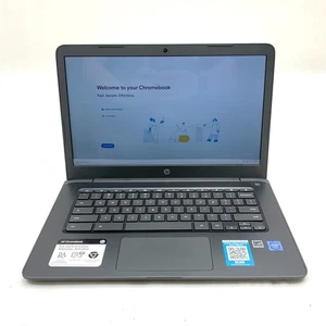 HP Chromebook 14-ca061dx 14" Touch Celeron N3450 1.10 GHz 4GB 32GB NVMe ChromeOS - Picture 1 of 6