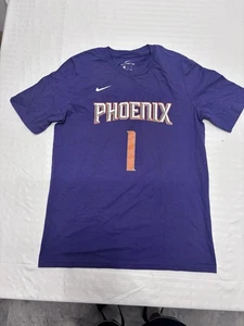Nike Dri-FIT Devin Booker Phoenix Suns #1 Purple Graphic T-shirt Mens XL - Picture 1 of 10